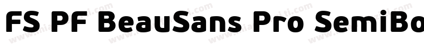 FS PF BeauSans Pro SemiBold字体转换